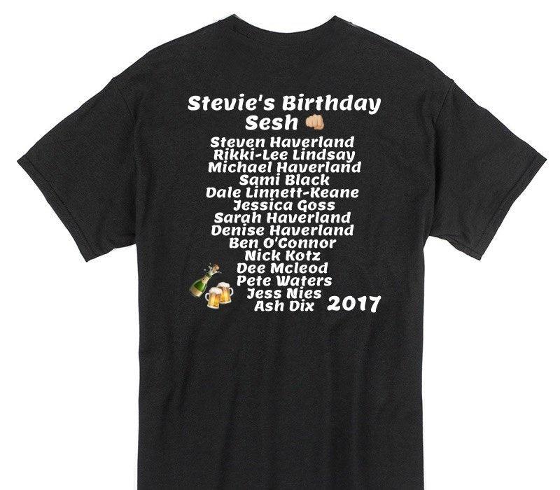Custom Gildan 100% Cotton Black T-Shirt