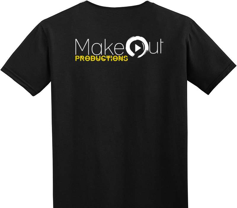 Custom Adult Soft Style 100% Cotton Black T-Shirt