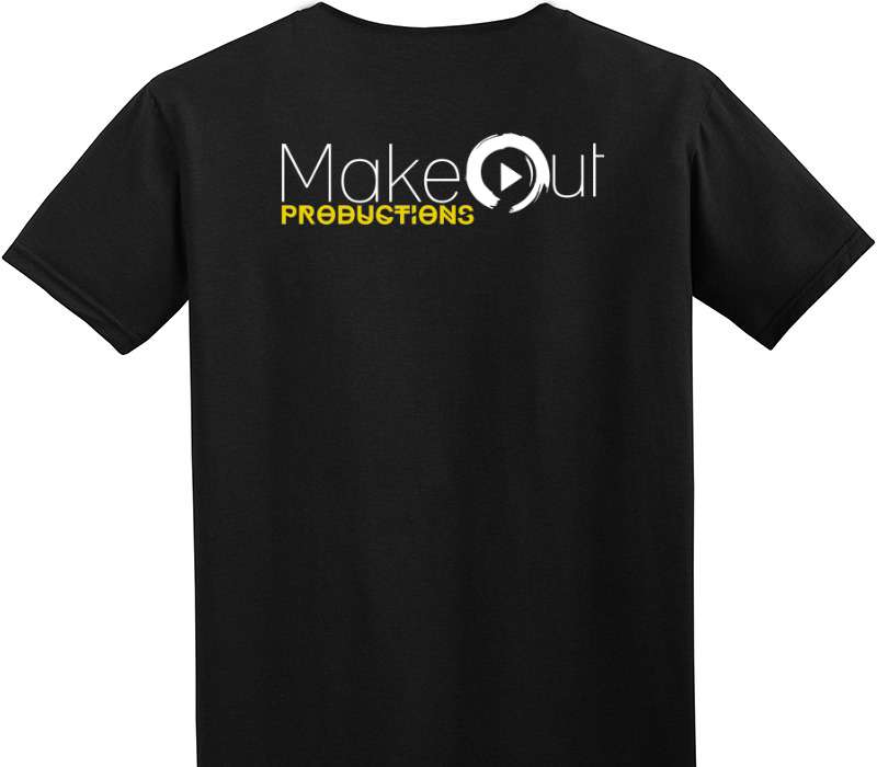 Custom Adult Soft Style 100% Cotton Black T-Shirt