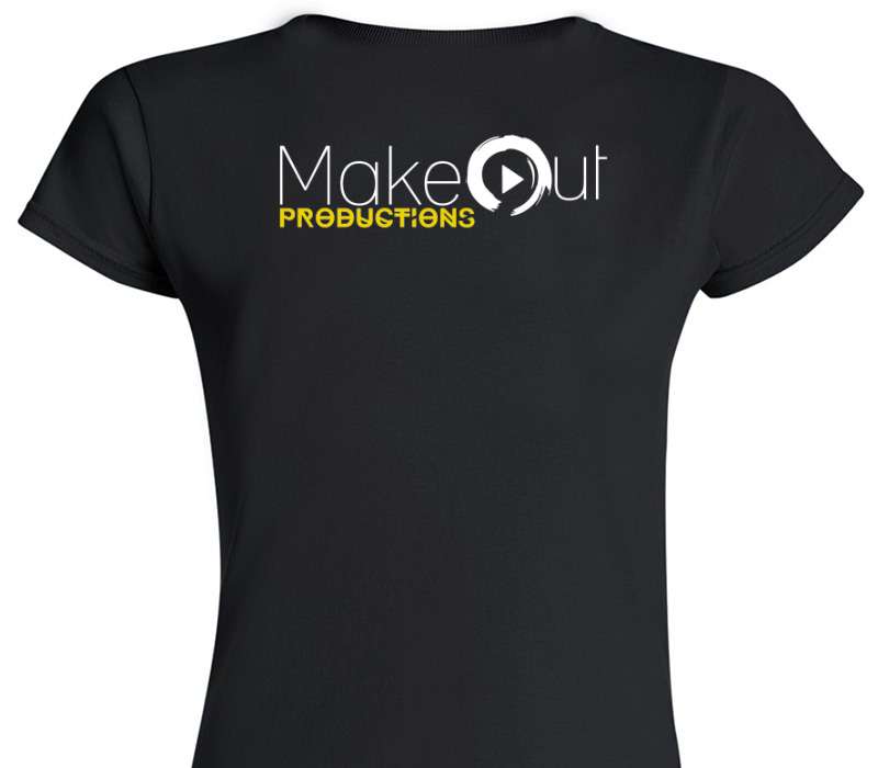 Custom Womens Soft Style 100% Cotton Black T-Shirt