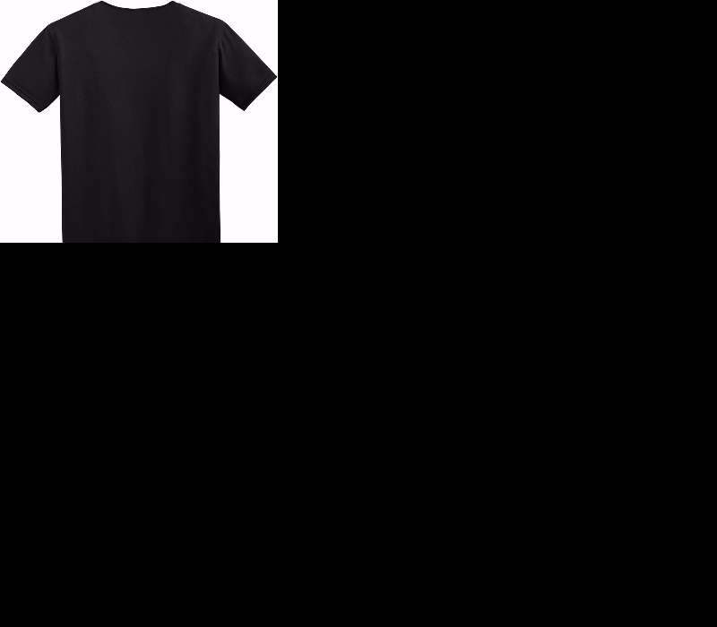 Custom Adult Soft Style 100% Cotton Black T-Shirt
