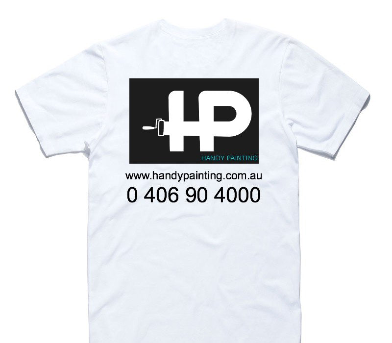 Custom AS Colour 100% Cotton White T-Shirt