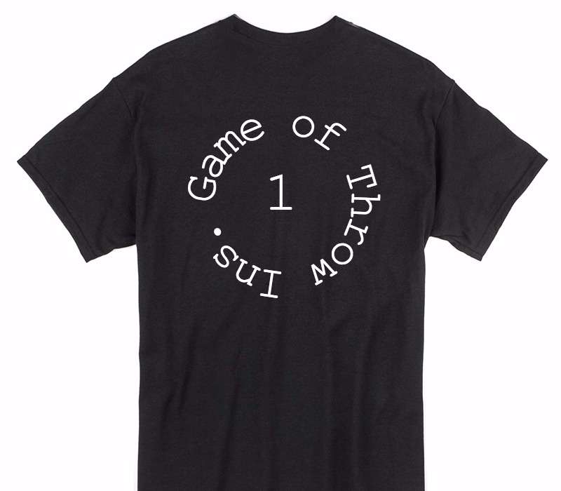 Custom Gildan 100% Cotton Black T-Shirt