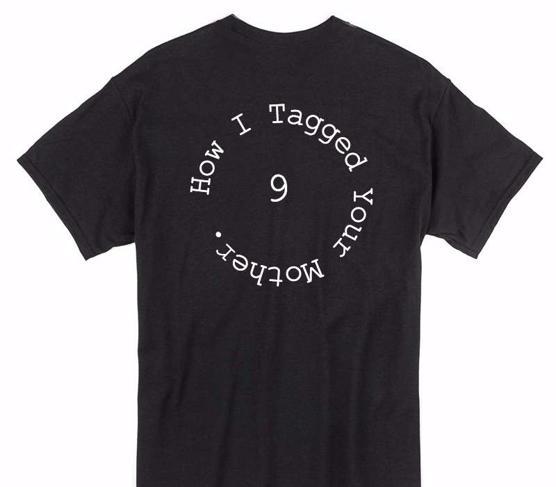 Custom Gildan 100% Cotton Black T-Shirt