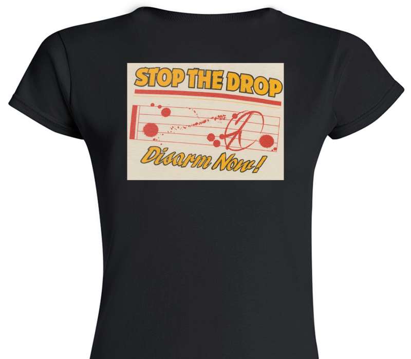 Custom Womens Soft Style 100% Cotton Black T-Shirt