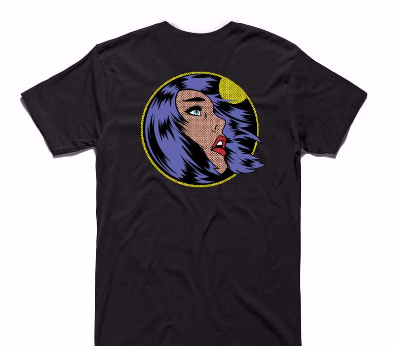 Custom AS Colour 100% Cotton Black T-Shirt