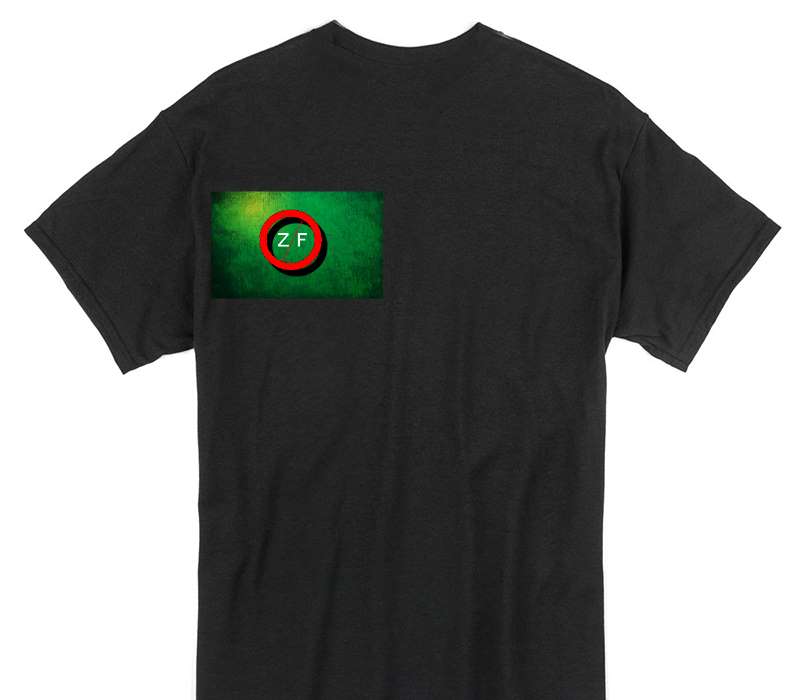 Custom Gildan 100% Cotton Black T-Shirt