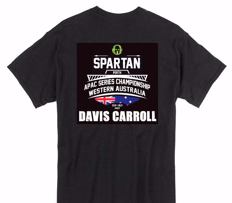 Custom Gildan 100% Cotton Black T-Shirt