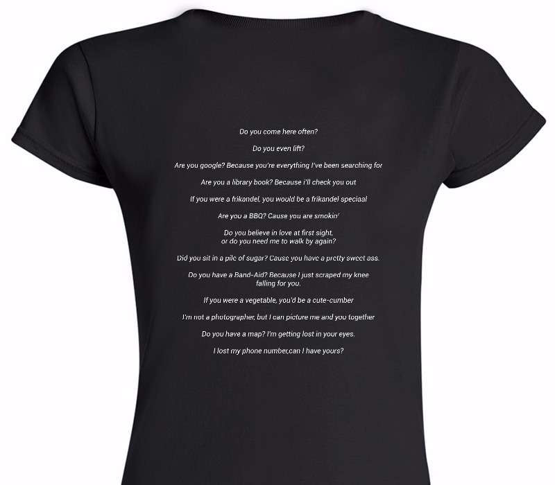 Custom Womens Soft Style 100% Cotton Black T-Shirt