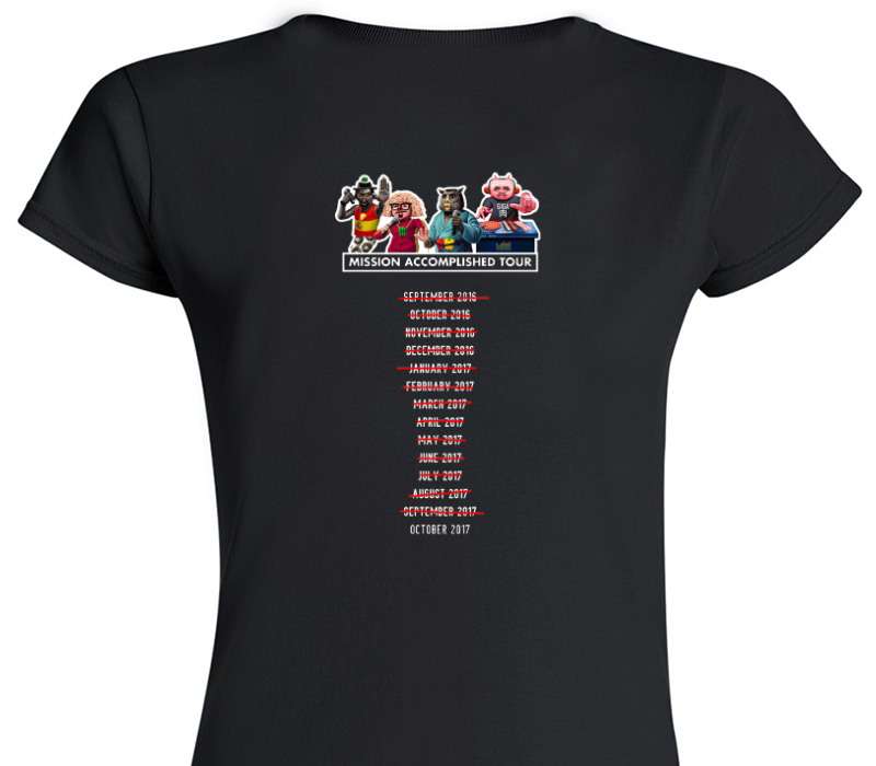 Custom Womens Soft Style 100% Cotton Black T-Shirt
