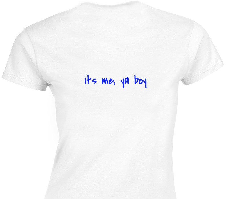 Custom Womens Soft Style 100% Cotton White T-Shirt