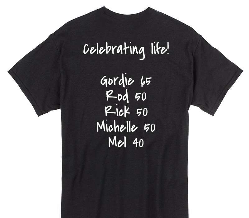 Custom Gildan 100% Cotton Black T-Shirt