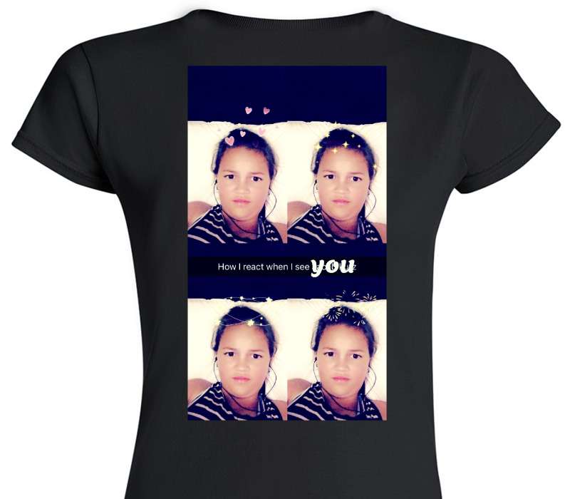 Custom Womens Soft Style 100% Cotton Black T-Shirt