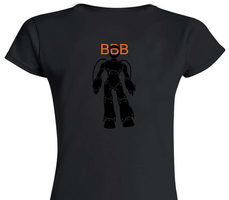 Custom Womens Soft Style 100% Cotton Black T-Shirt