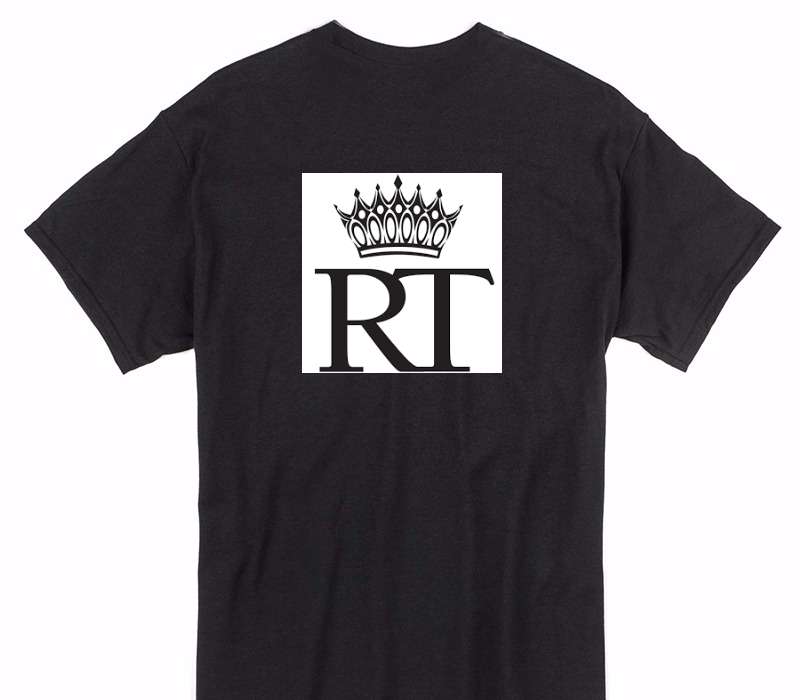Custom Gildan 100% Cotton Black T-Shirt