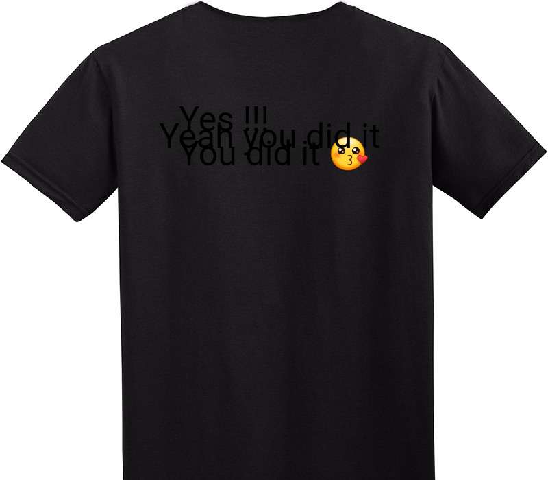 Custom Adult Soft Style 100% Cotton Black T-Shirt