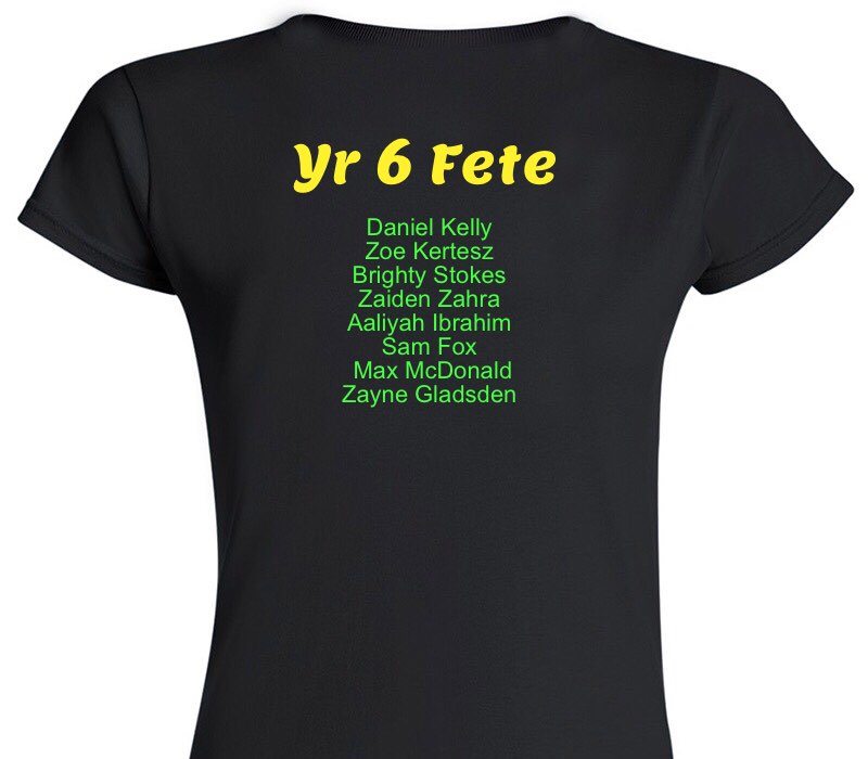 Custom Womens Soft Style 100% Cotton Black T-Shirt