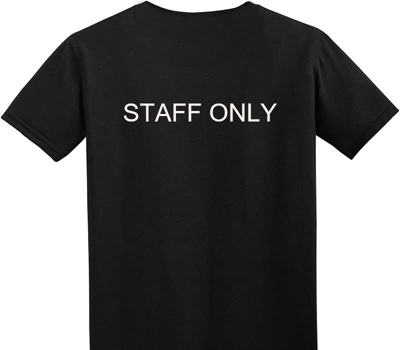 Custom Adult Soft Style 100% Cotton Black T-Shirt