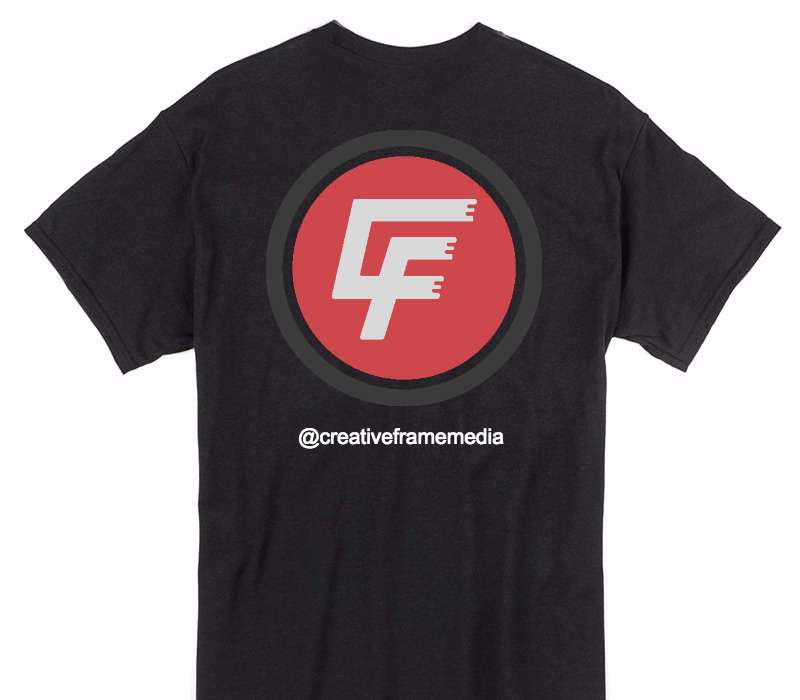Custom Gildan 100% Cotton Black T-Shirt