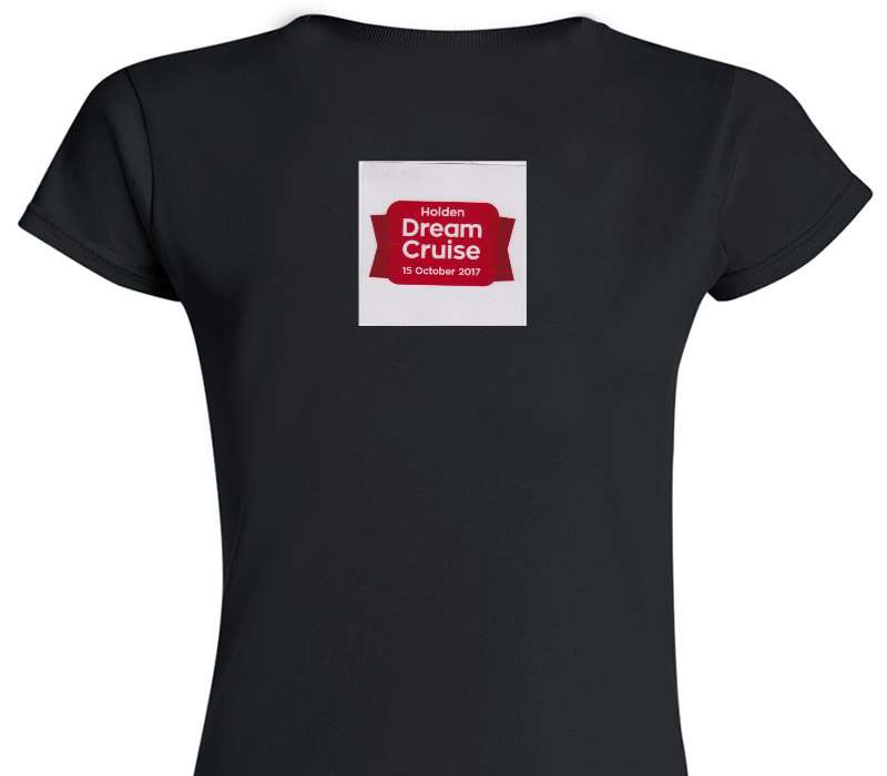 Custom Womens Soft Style 100% Cotton Black T-Shirt