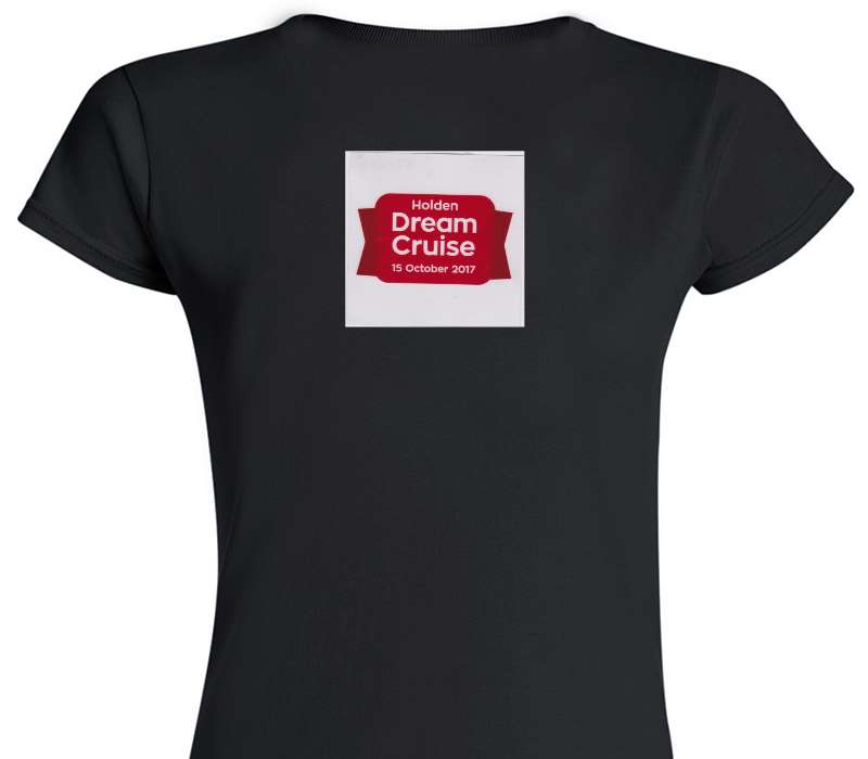 Custom Womens Soft Style 100% Cotton Black T-Shirt