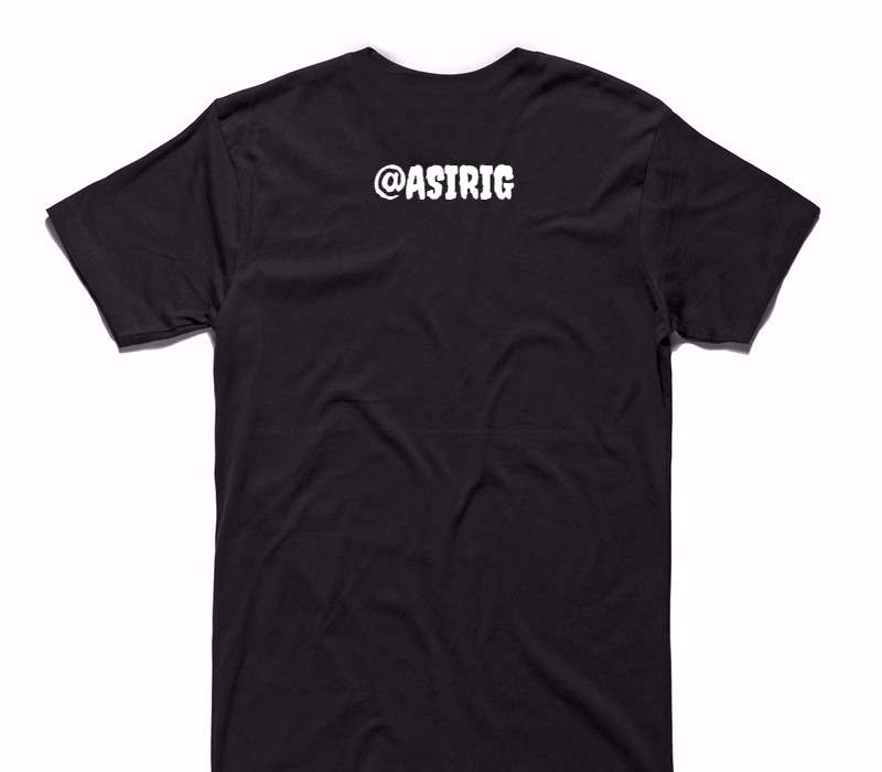Custom AS Colour 100% Cotton Black T-Shirt