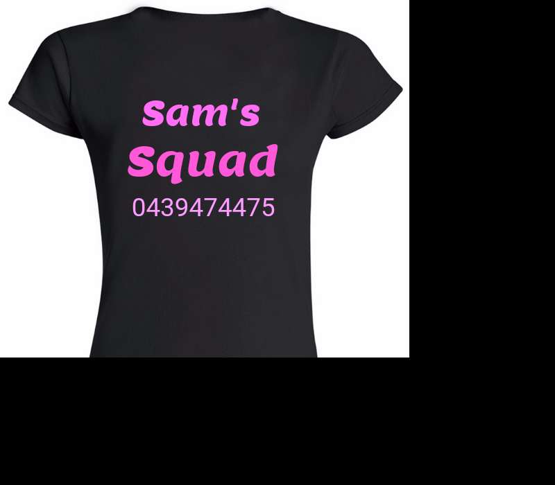 Custom Womens Soft Style 100% Cotton Black T-Shirt
