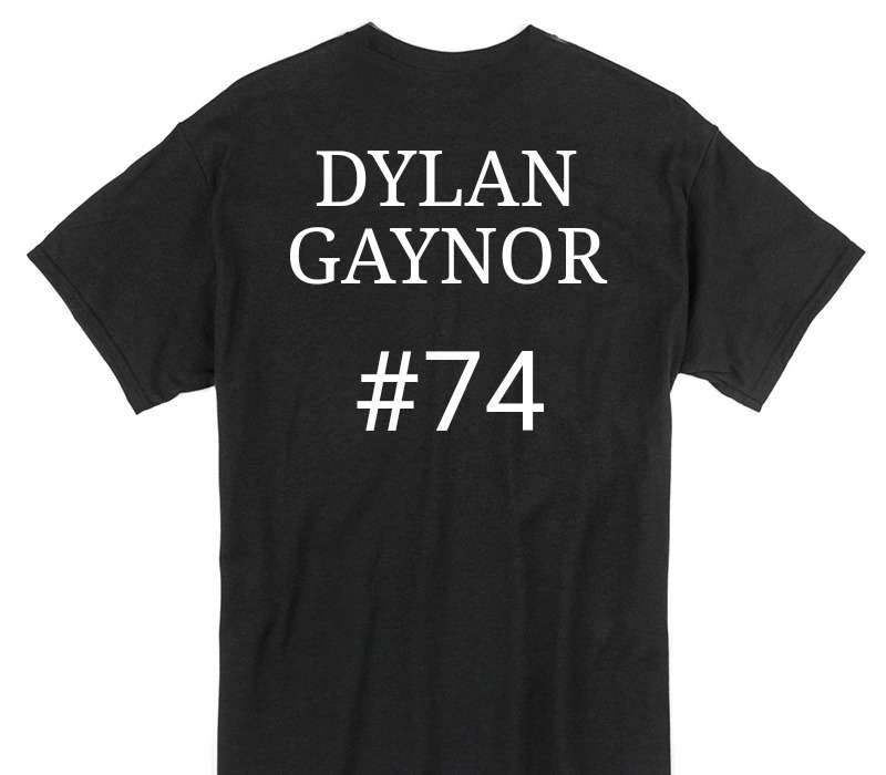 Custom Gildan 100% Cotton Black T-Shirt
