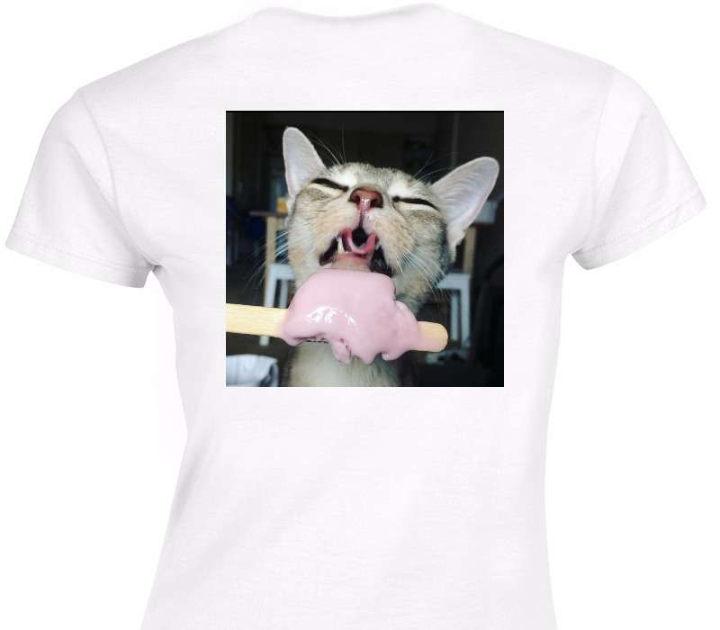 Custom Womens Soft Style 100% Cotton White T-Shirt