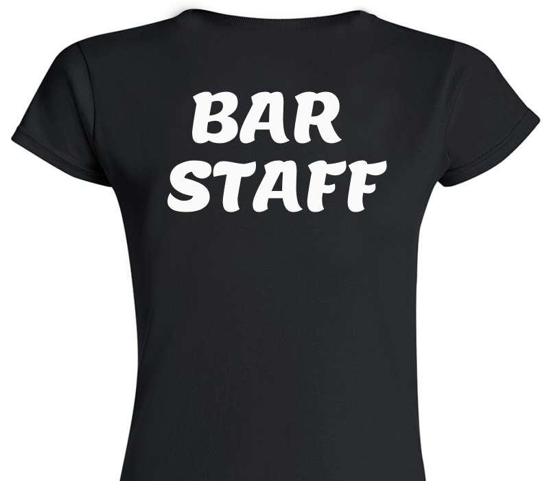 Custom Womens Soft Style 100% Cotton Black T-Shirt