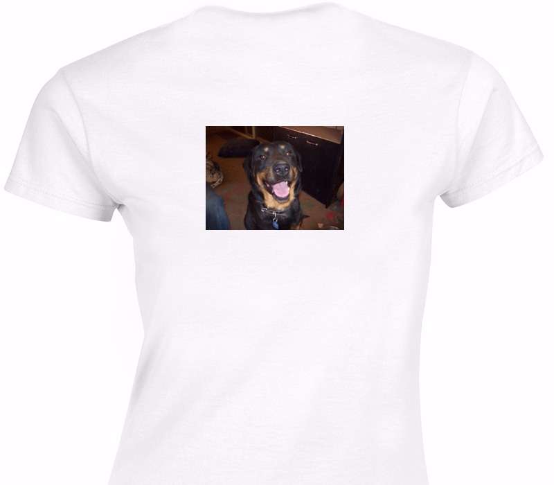 Custom Womens Soft Style 100% Cotton White T-Shirt