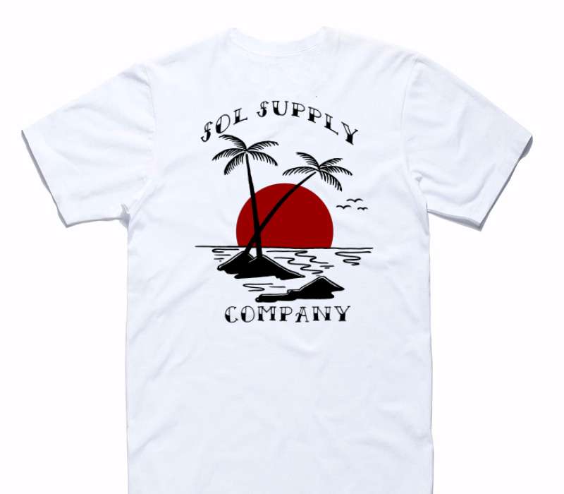 Custom AS Colour 100% Cotton White T-Shirt
