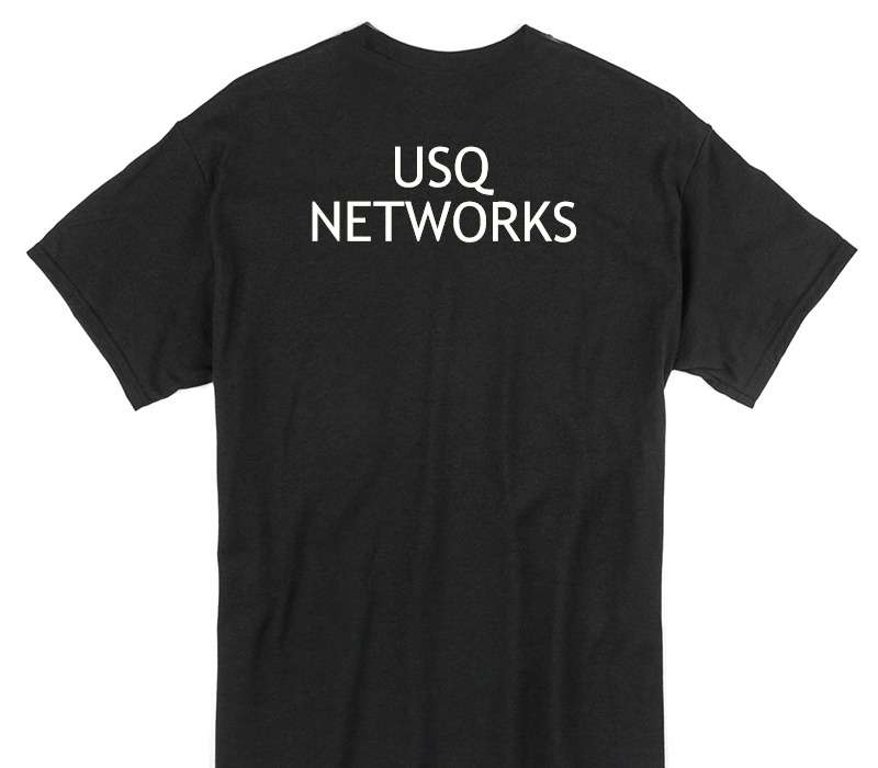 Custom Gildan 100% Cotton Black T-Shirt