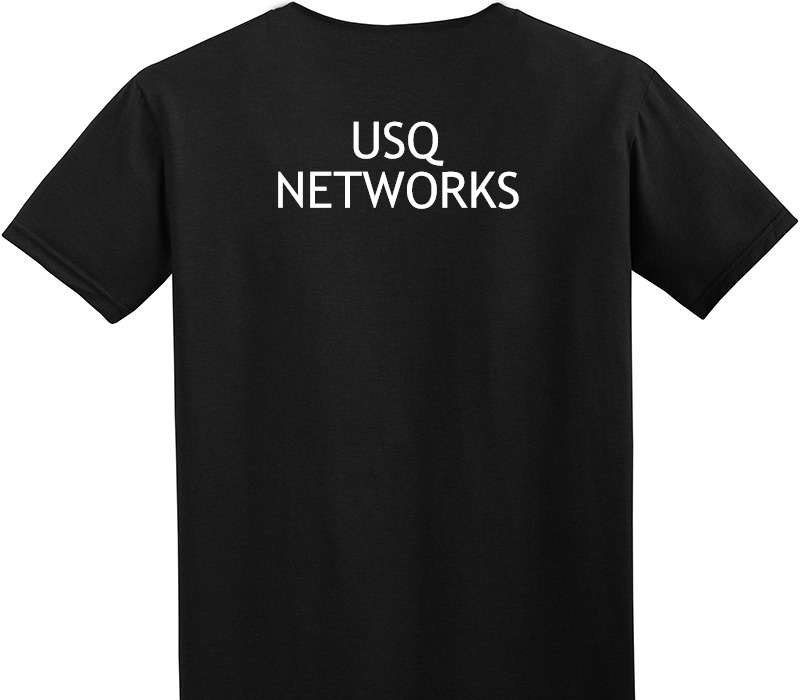Custom Adult Soft Style 100% Cotton Black T-Shirt