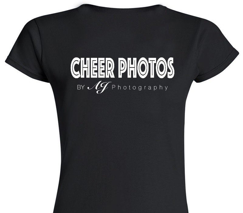 Custom Womens Soft Style 100% Cotton Black T-Shirt