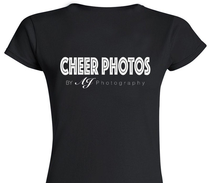 Custom Womens Soft Style 100% Cotton Black T-Shirt