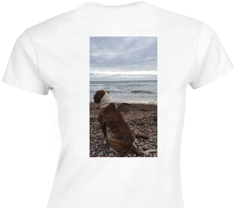 Custom Womens Soft Style 100% Cotton White T-Shirt