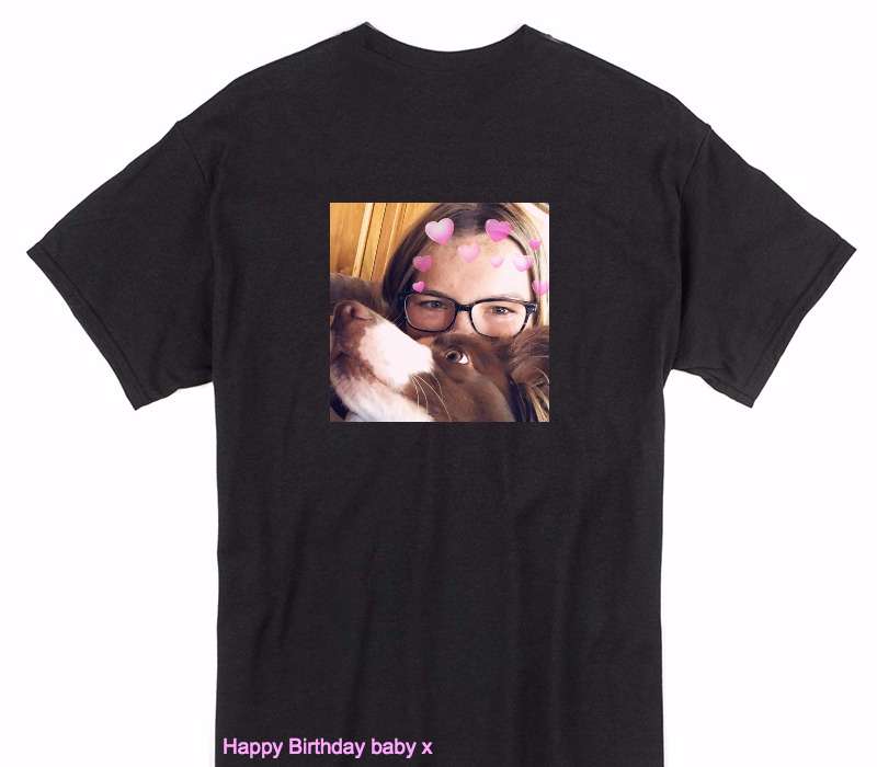 Custom Gildan 100% Cotton Black T-Shirt