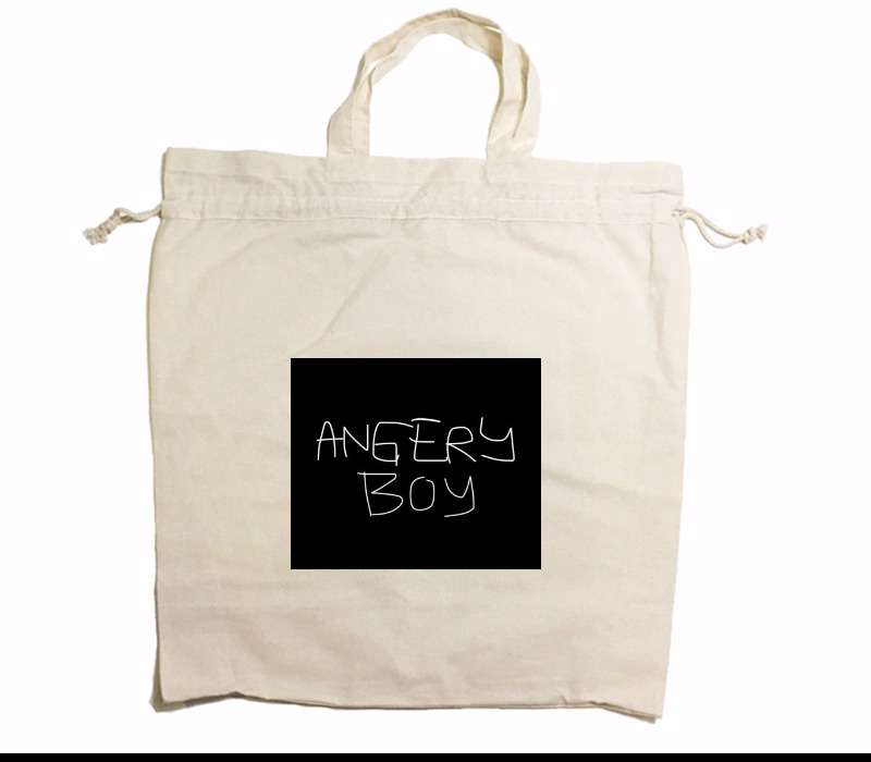 Custom Drawstring Tote Bag Cotton Calico