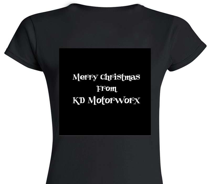 Custom Womens Soft Style 100% Cotton Black T-Shirt