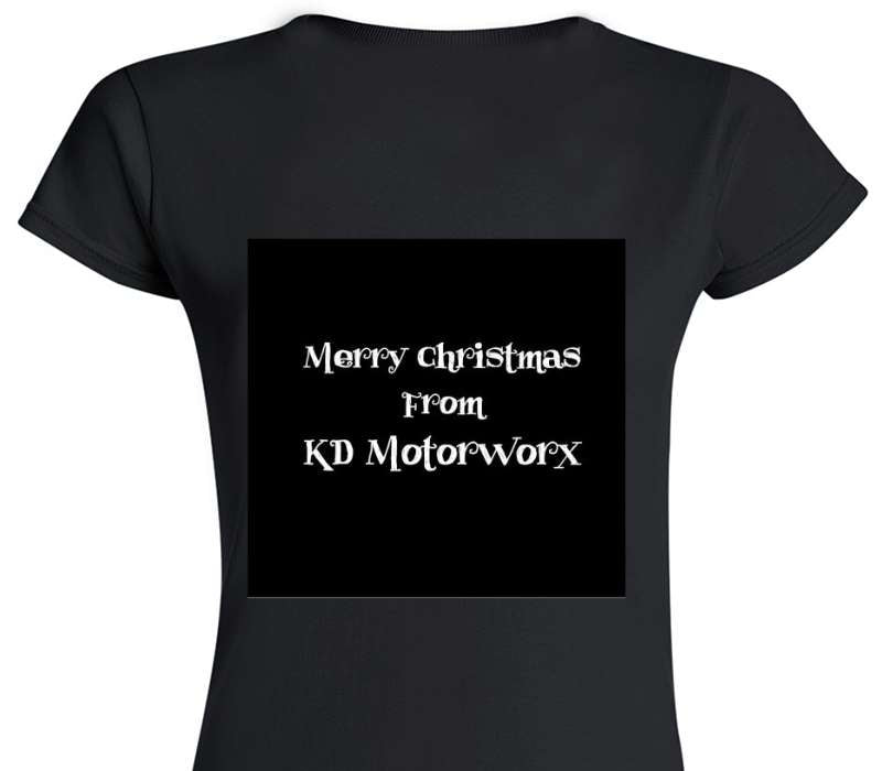 Custom Womens Soft Style 100% Cotton Black T-Shirt