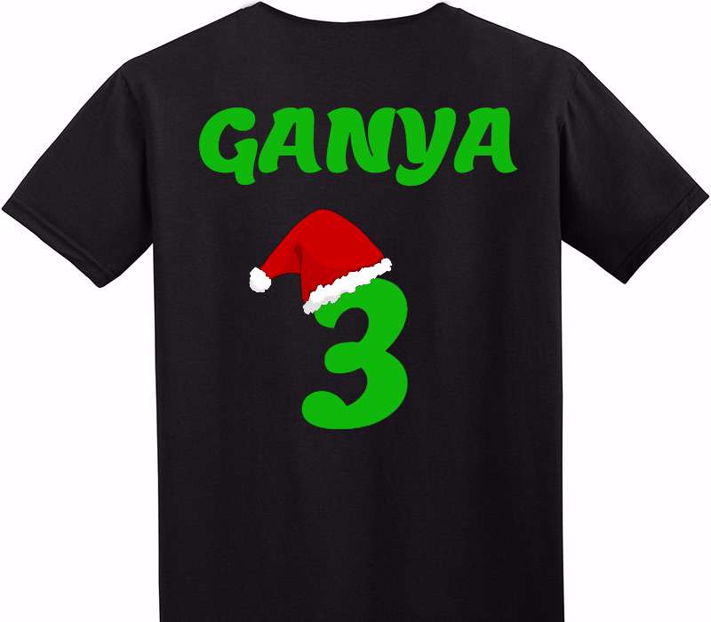 Custom Adult Soft Style 100% Cotton Black T-Shirt