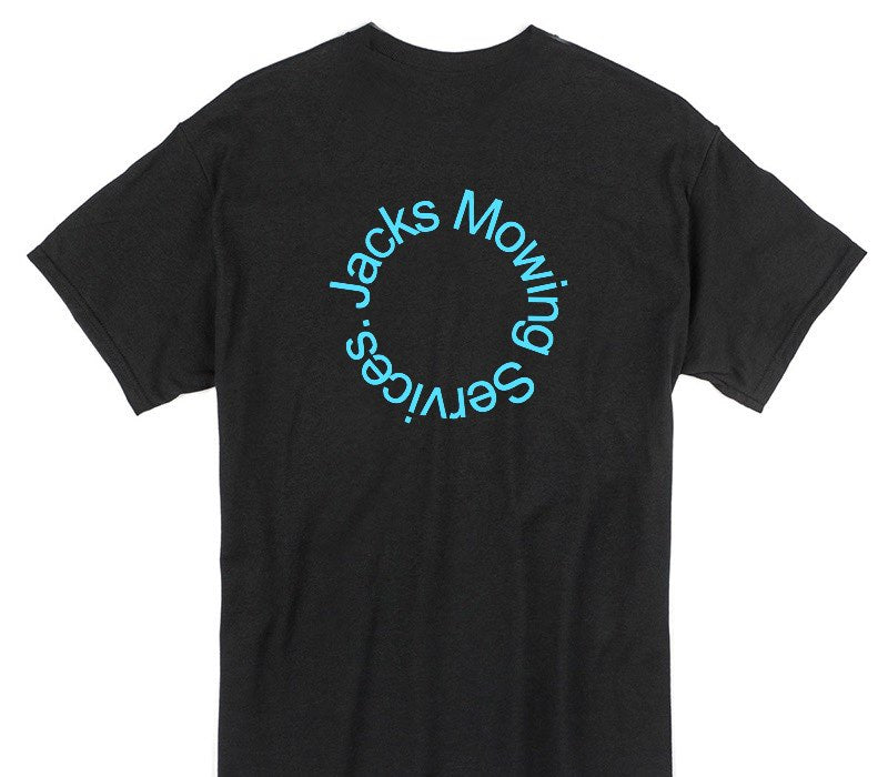 Custom Gildan 100% Cotton Black T-Shirt