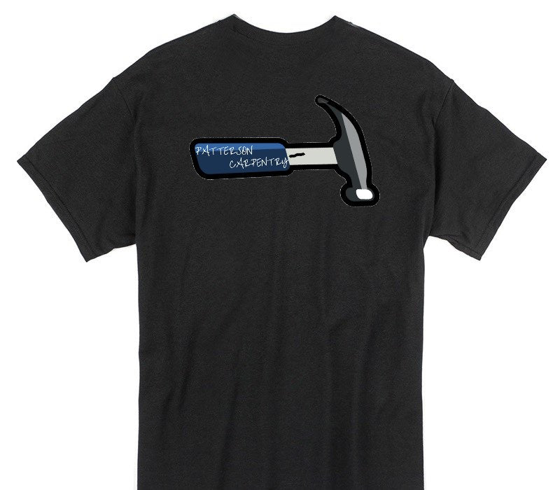 Custom Gildan 100% Cotton Black T-Shirt