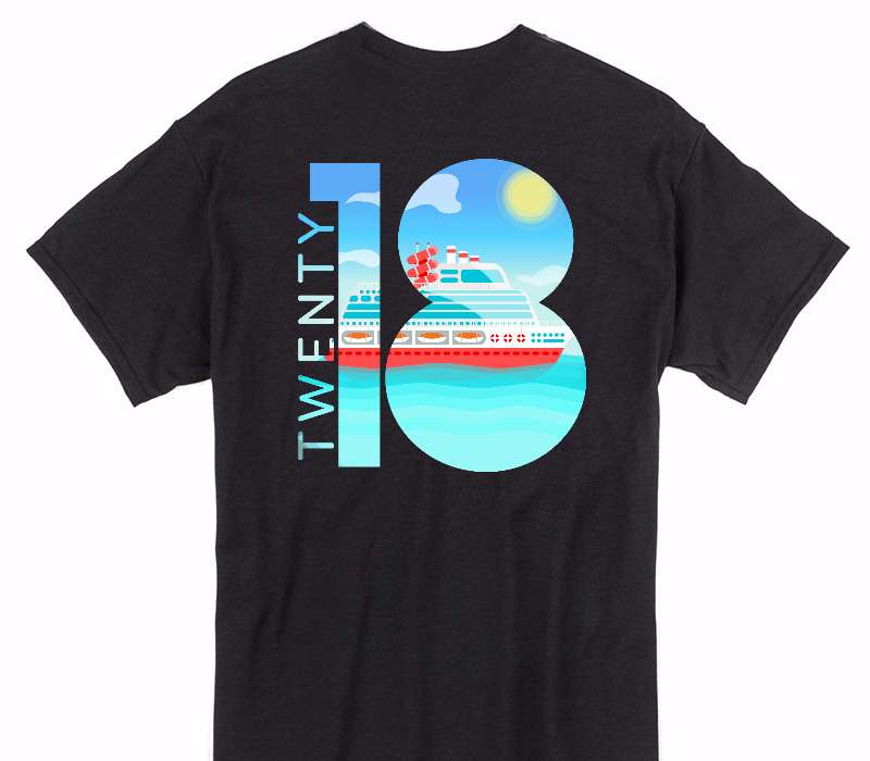 Custom Gildan 100% Cotton Black T-Shirt