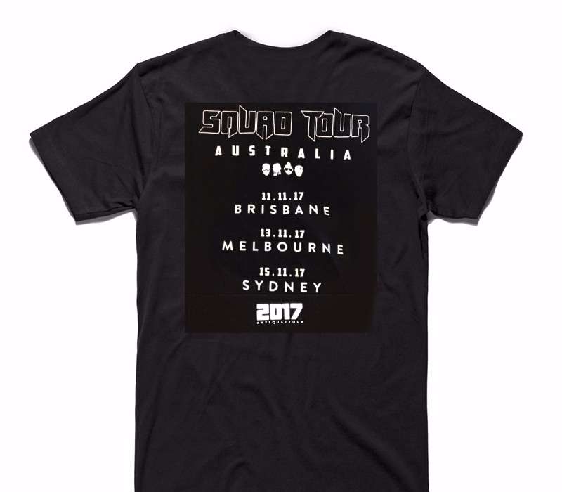 Custom AS Colour 100% Cotton Black T-Shirt