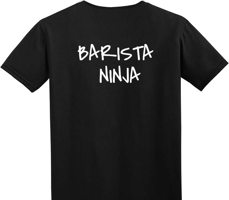 Custom Adult Soft Style 100% Cotton Black T-Shirt