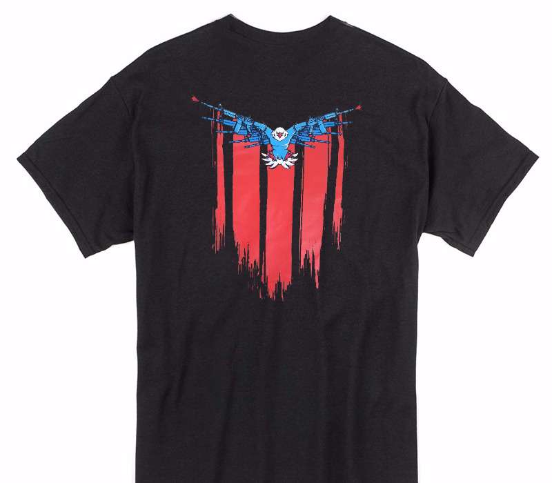 Custom Gildan 100% Cotton Black T-Shirt