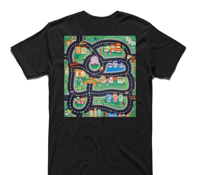 Custom AS Colour 100% Cotton Black T-Shirt