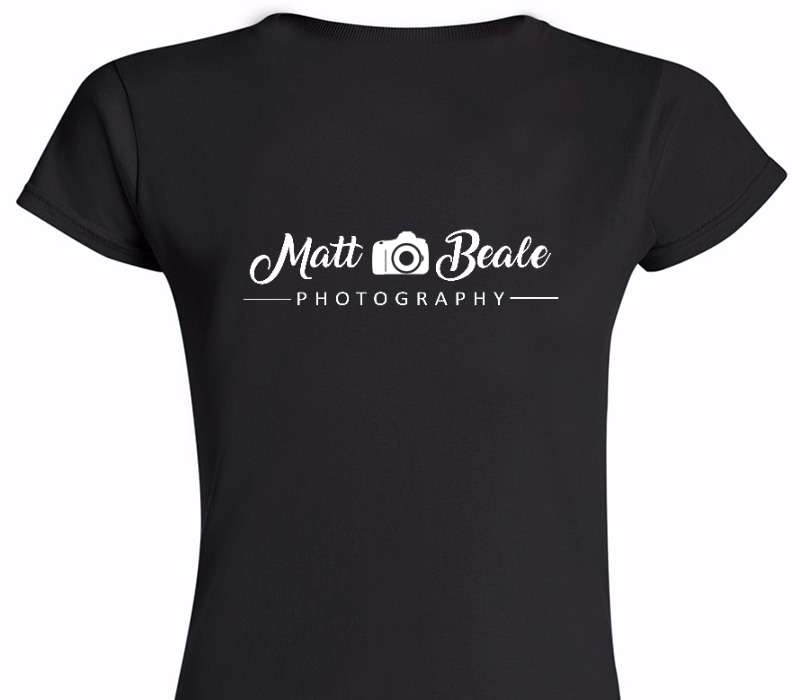 Custom Womens Soft Style 100% Cotton Black T-Shirt